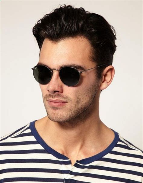 prada round sunglasses men's ray ban grau|Round Sunglasses .